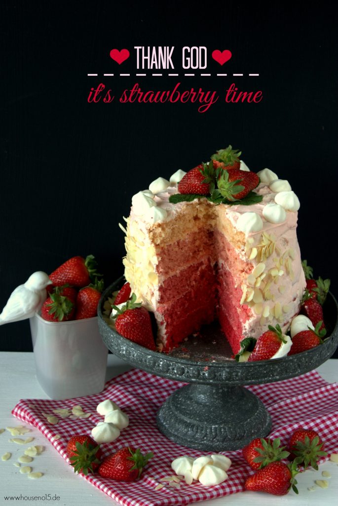 Ombre Stawberry cake1